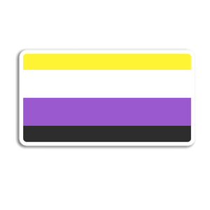 Non-Binary Flag Sticker - Stick With Finn