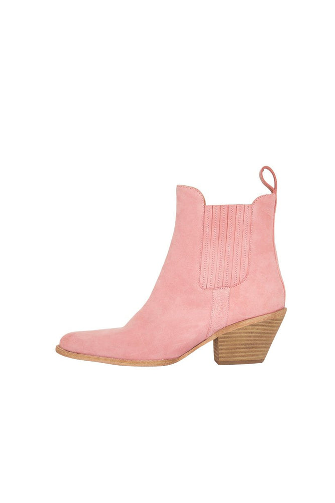 dusty pink chelsea boots