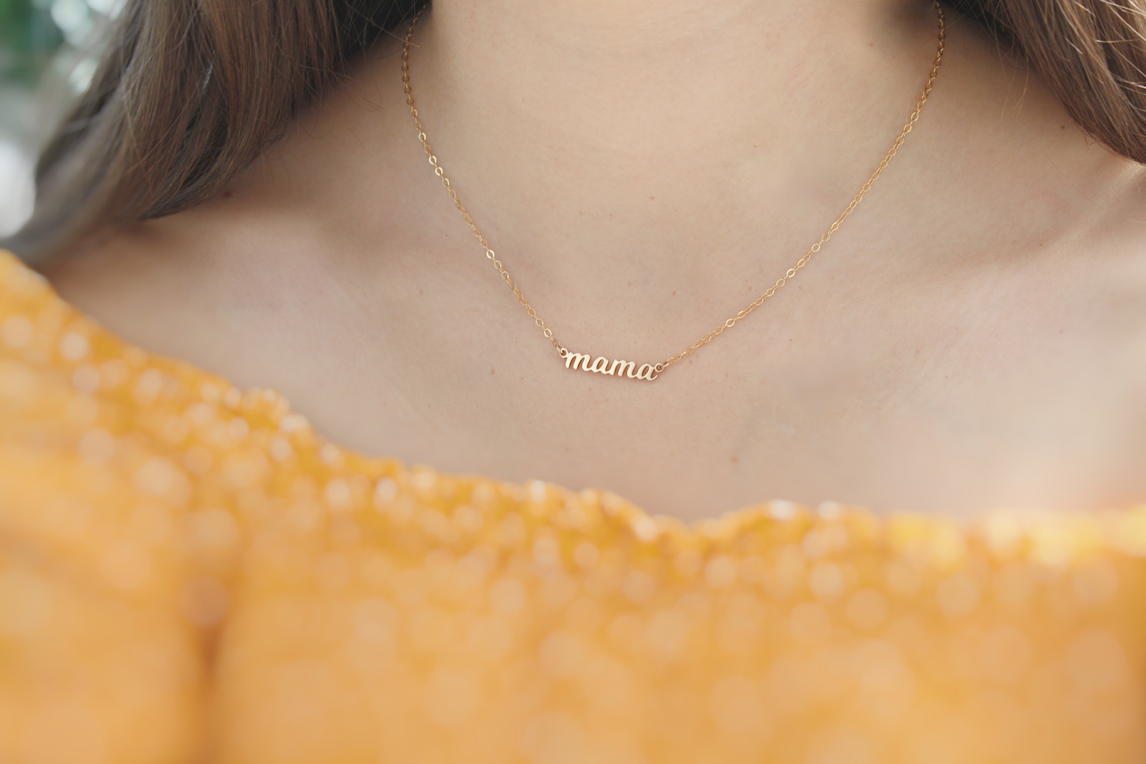 mama name necklace