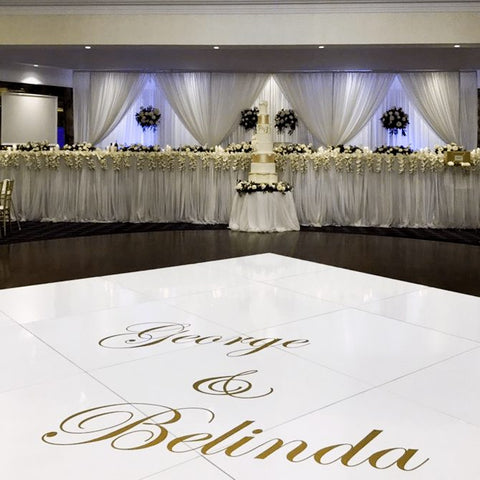 Acrylic glossy wedding dance floor