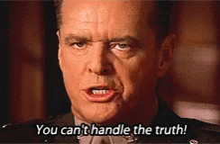 jack nicholson as jessup in a few good men saying you can't handle the truth