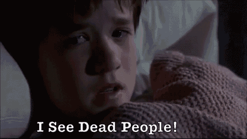 scene from the sixth sense where haley joel osment as cole says i see dead people