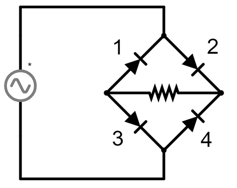 Full-wave-Bridge Rectifier circuit diagram