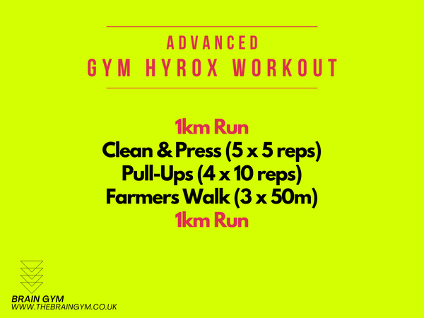 Advanced hyrox training routine workout steps