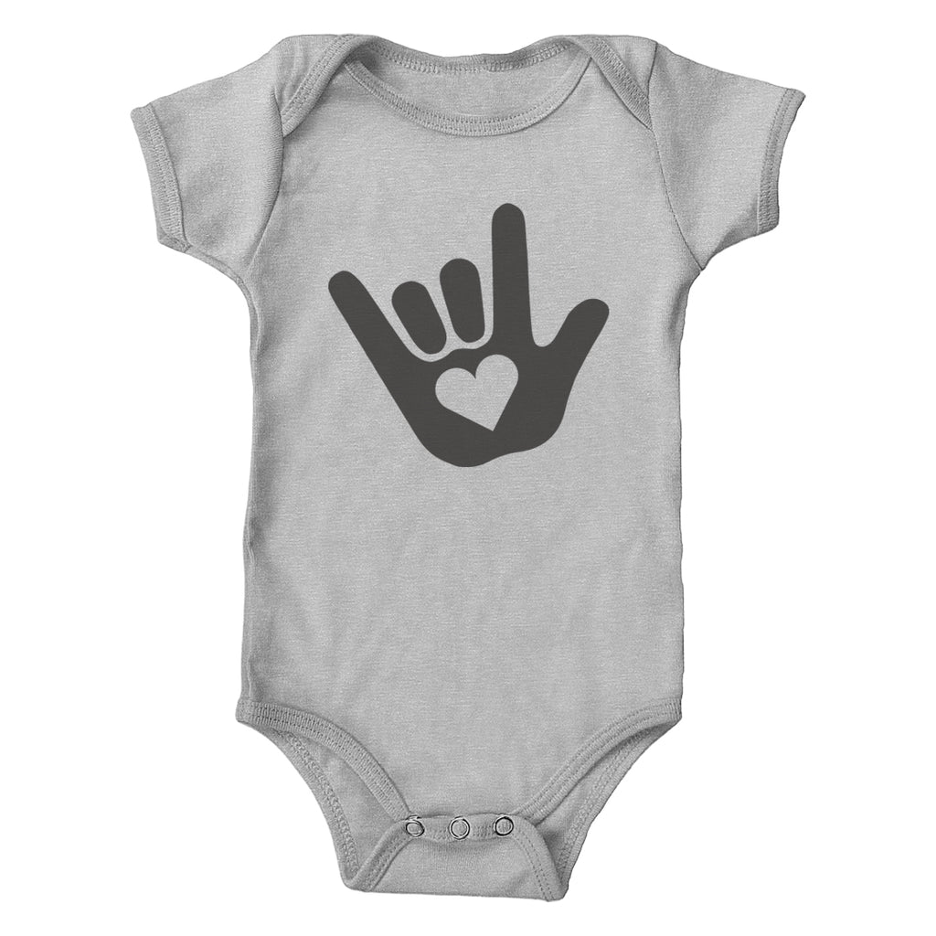 Asl I Love You Sign Language Infant Bodysuit Trunk Candy