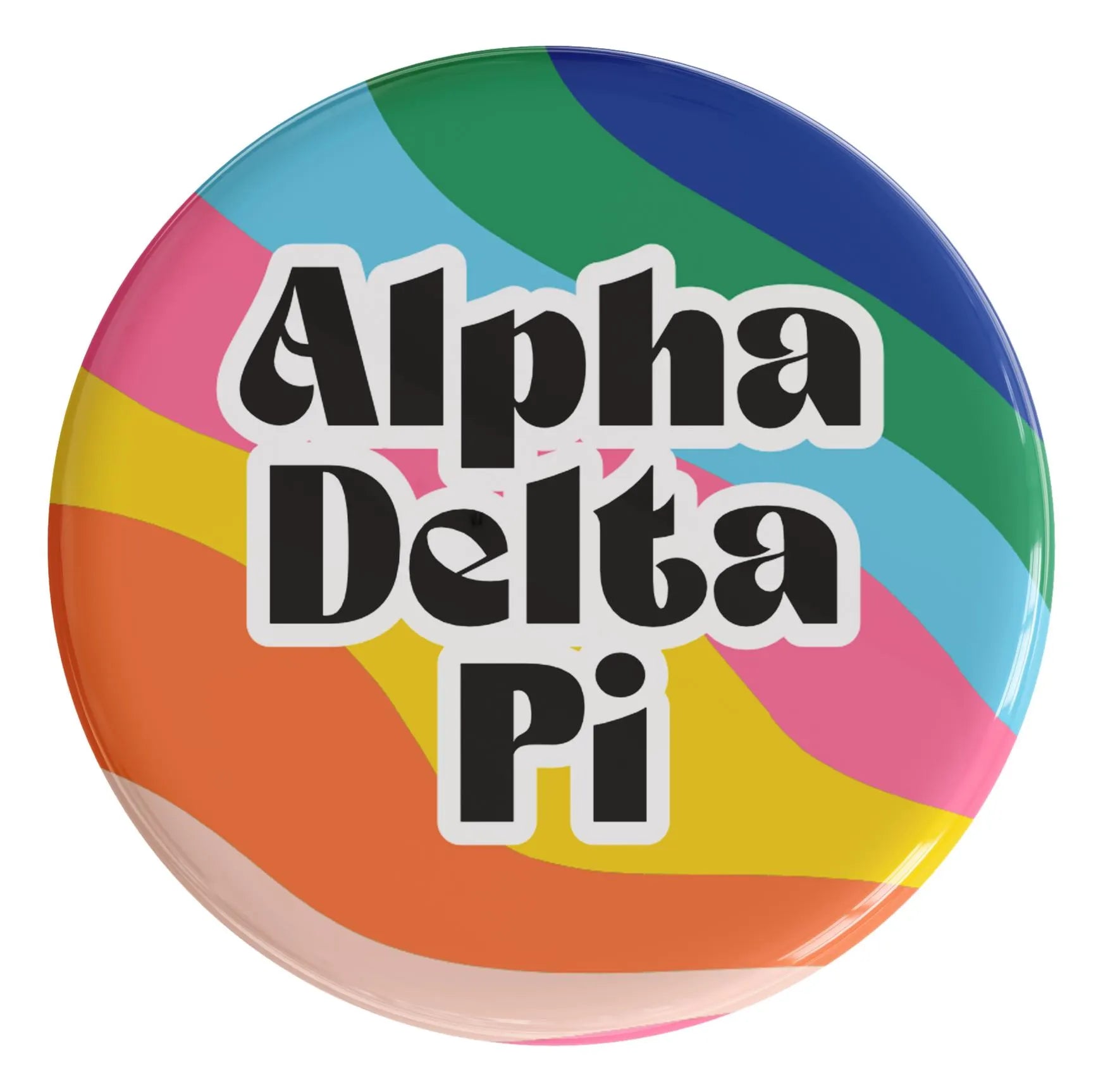 Alpha Delta Pi In The Groove Sorority Button