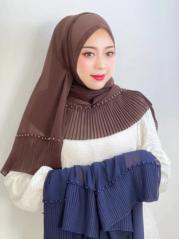 Pleated Stylish Hijab