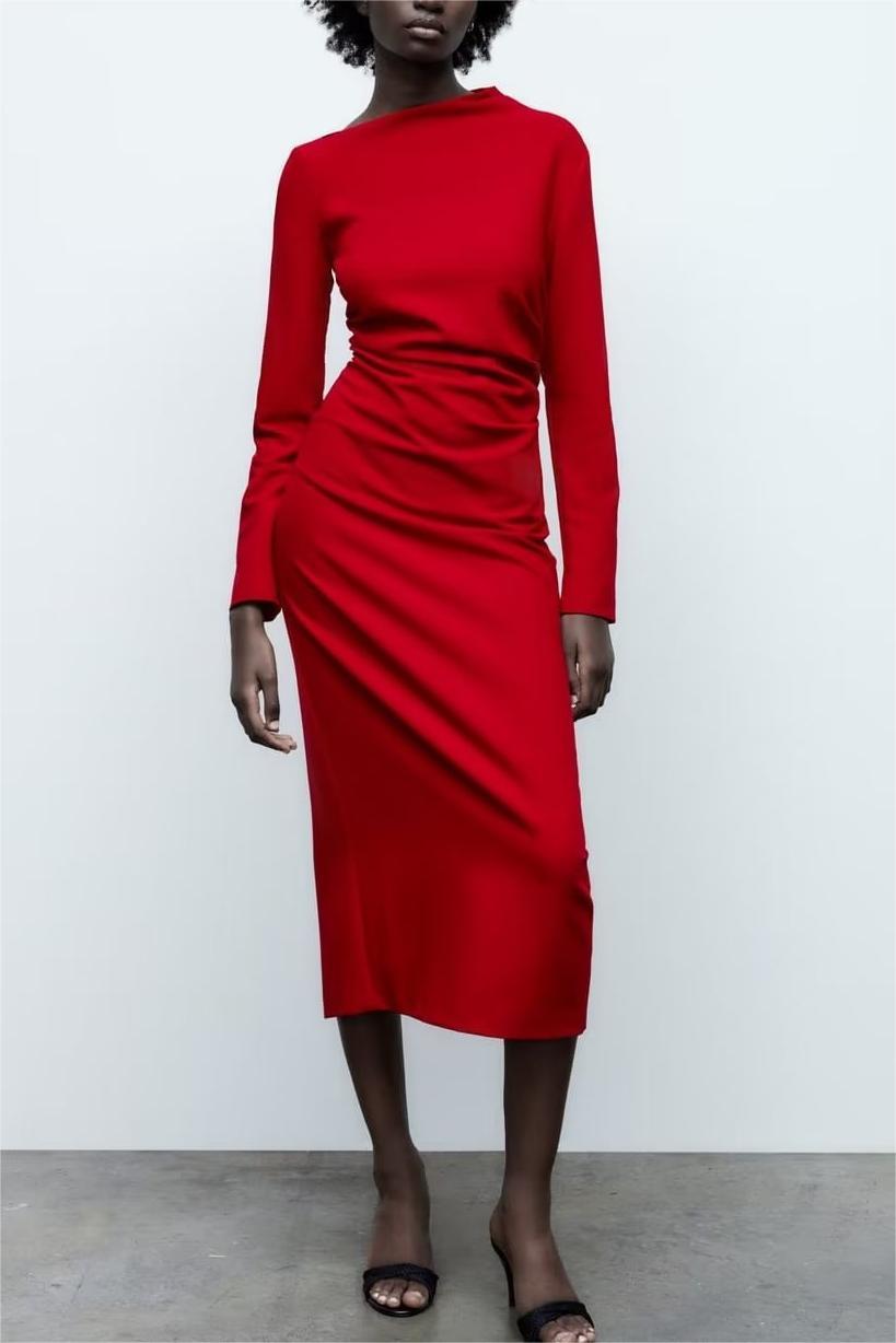 Classic Red Dress Lady Sheath Dress Women - Timeless Elegance for Every Occasion - Ootddress