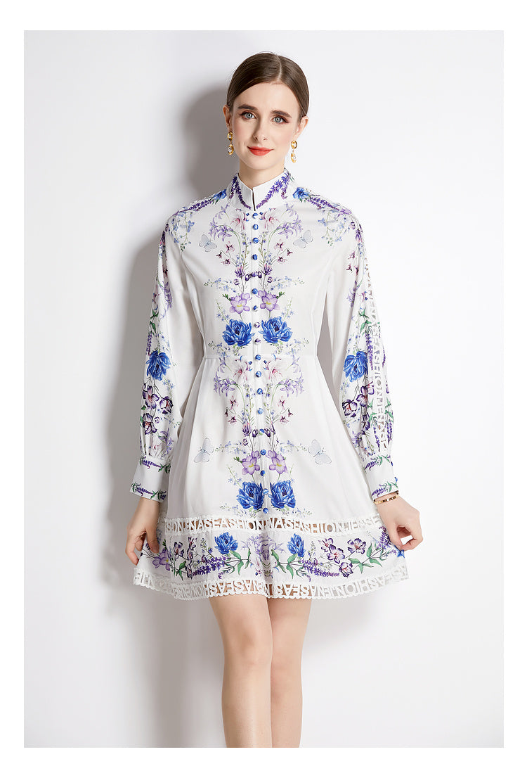 Women's Spring Fall Elegant Short A Line Dress - Stylish and Versatile - Ootddress