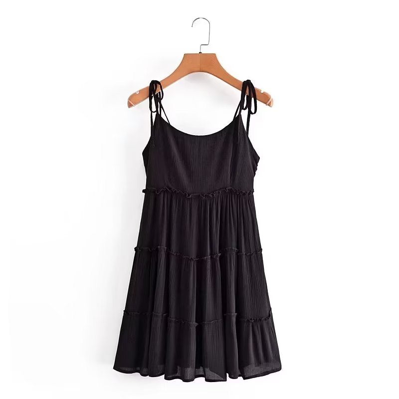 Summer Backless Midi Strap A-line Dress for Women - Flirty and Chic - Ootddress