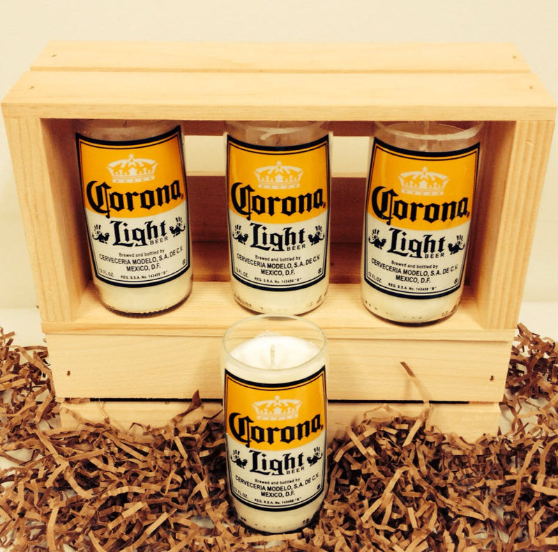Corona Light Beer Bottle Candle - The Spotted Door