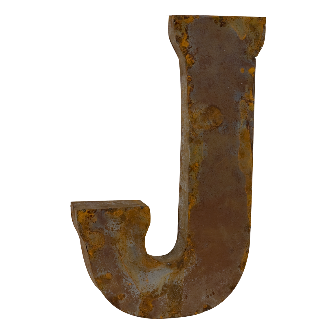 Reclaimed Tin Letter J The Spotted Door