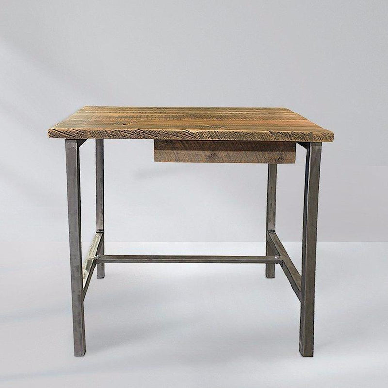 Reclaimed Wood And Metal Studio Office Desk The Spotted Door