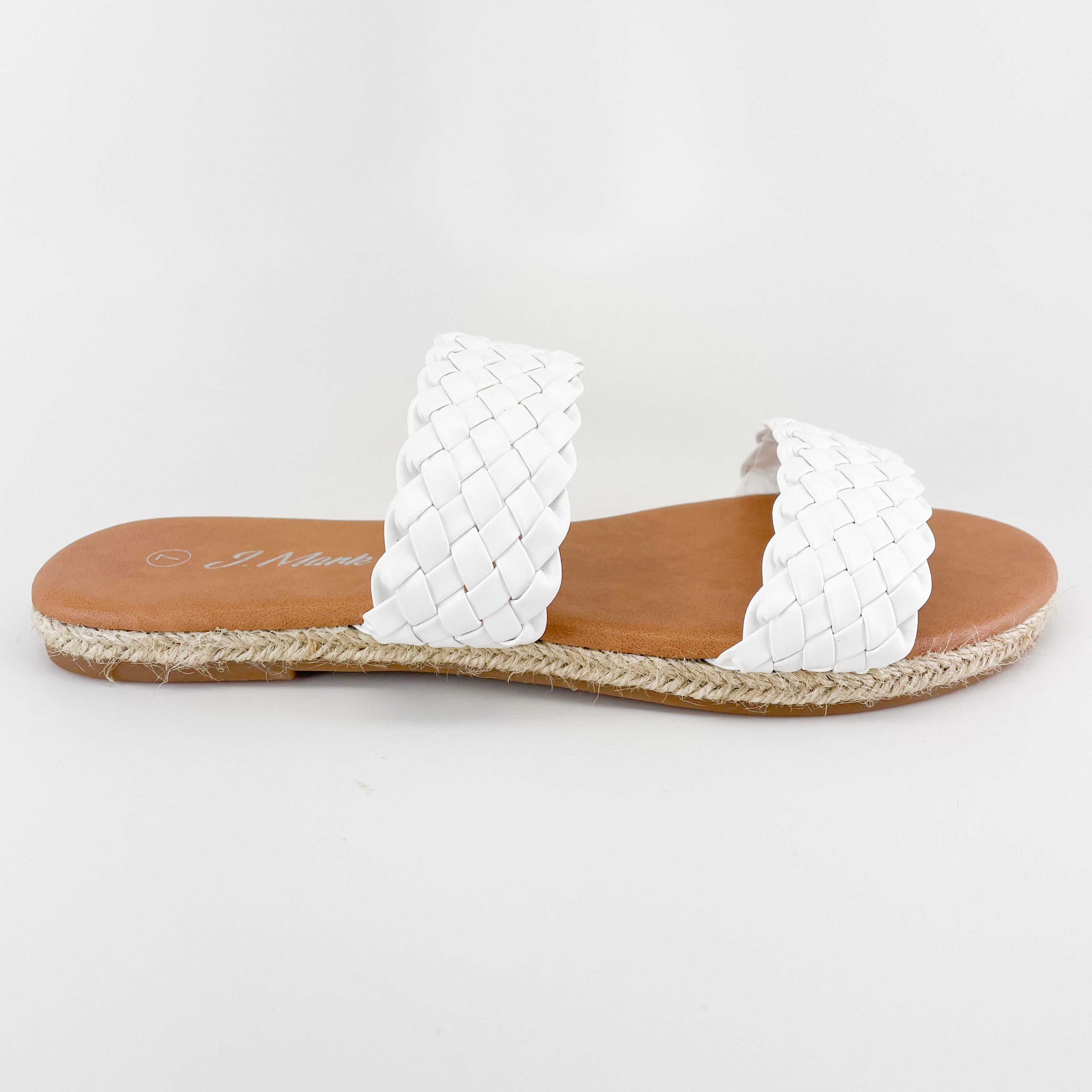 2 strap braided sandals