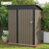 5x3 Compact Storage Shed - Weatherproof Tool Storage