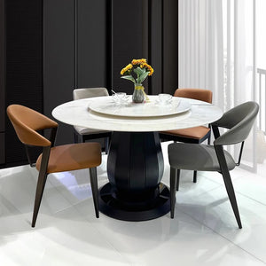 Round Mobile Dining Table: Marble, Nordic Design, Luxury Furniture - Superflex Furnitures