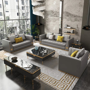 Genuine Leather Living Room Sofas - Modern Italian Design - Superflex Furnitures