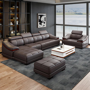 Luxury Italian Leather Sectional Sofa - Reclining Modern Lounge - Superflex Furnitures