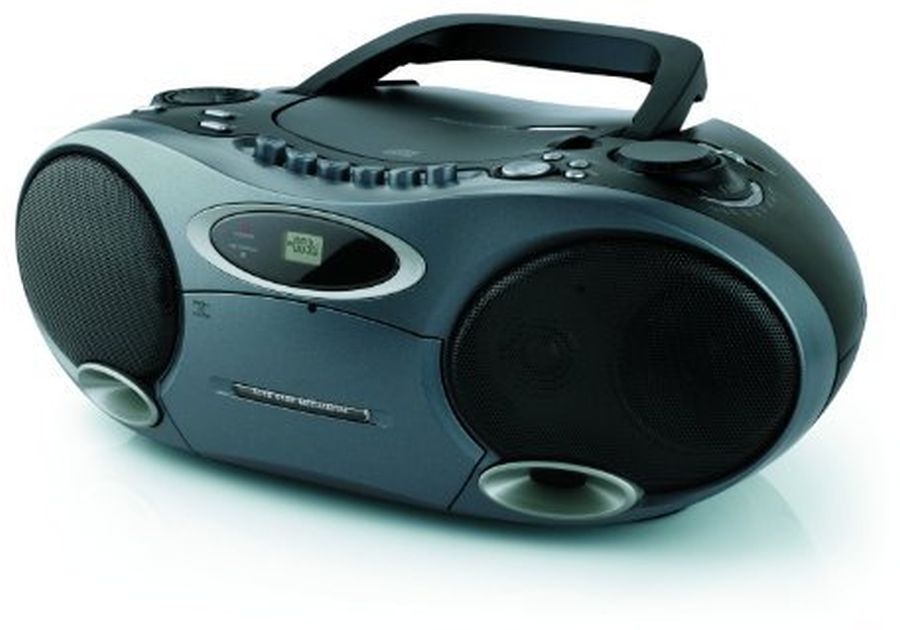 Memorex MP4907BK CD/MP3 Portable BoomBox with Cassette and AM/FM Radio