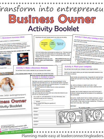 Business Owner Activity Booklet