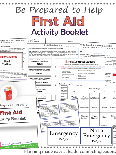 First Aid Activity Booklet | 4th - 5th Grade