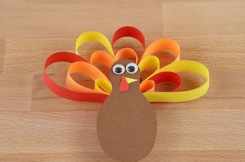 🦃 Simple Construction Paper Turkey Craft for November