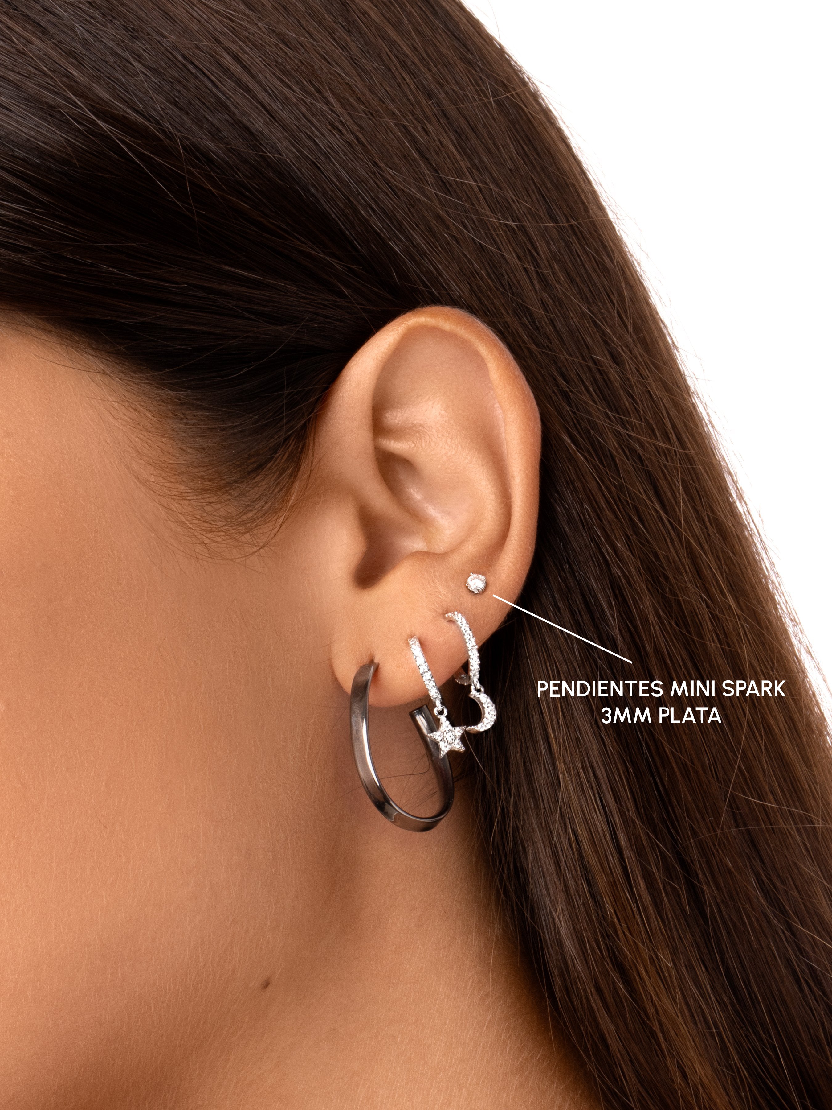 Pendientes Mini Spark 3mm |