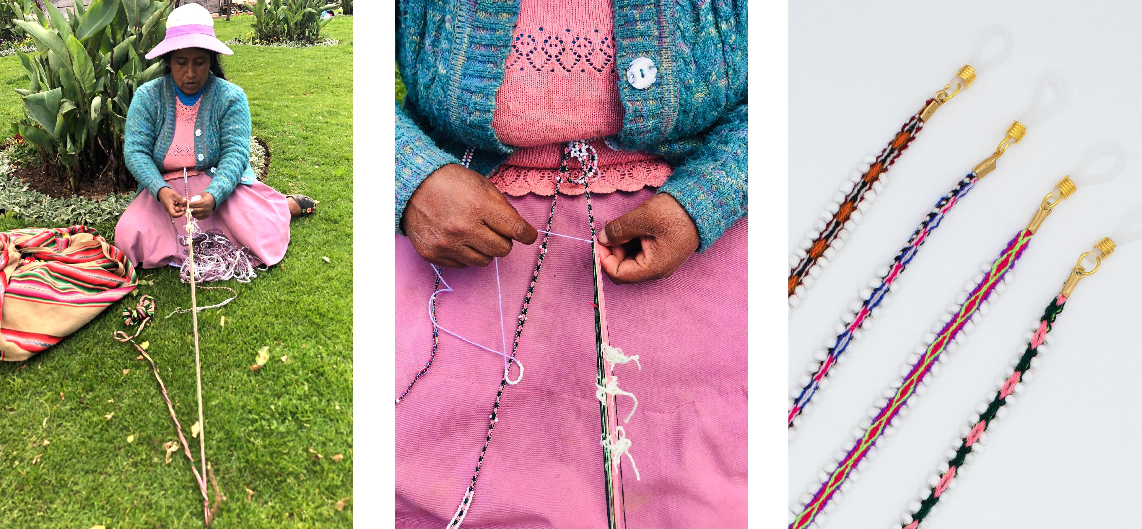 handwoven jewelry peru beads senkapa wool strings
