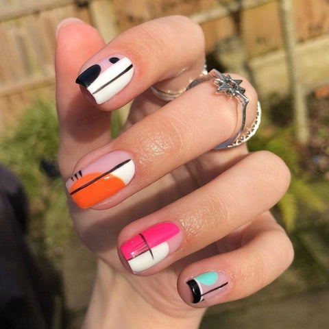 Chic and Artistic Fall Nail Designs for Short Nails