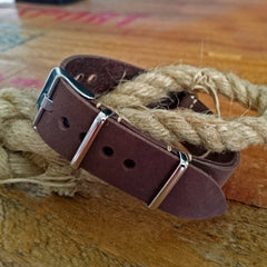 Buy Brown Leather NATO watch strap