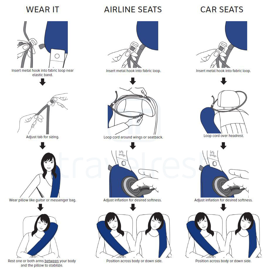 travel pillow directions