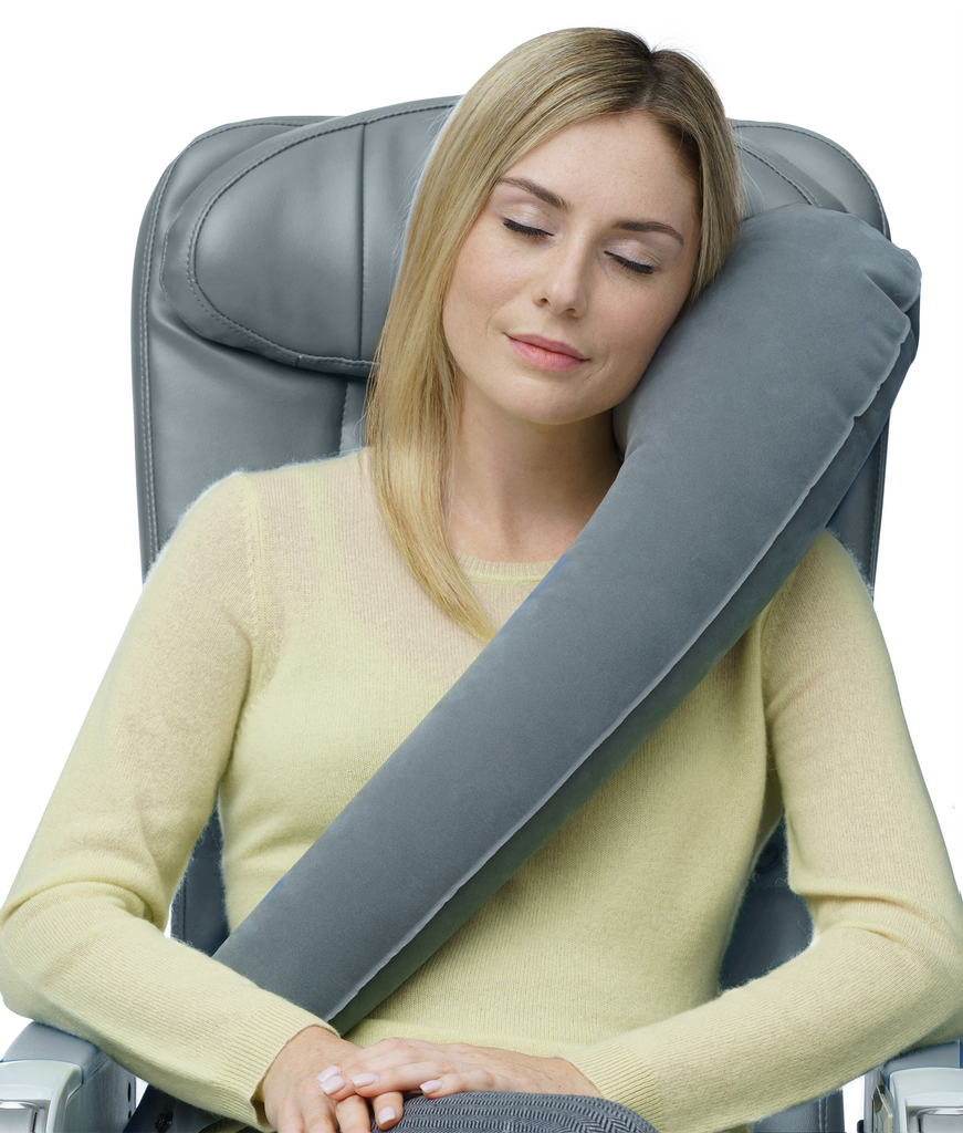 ergonomic inflatable travel pillow