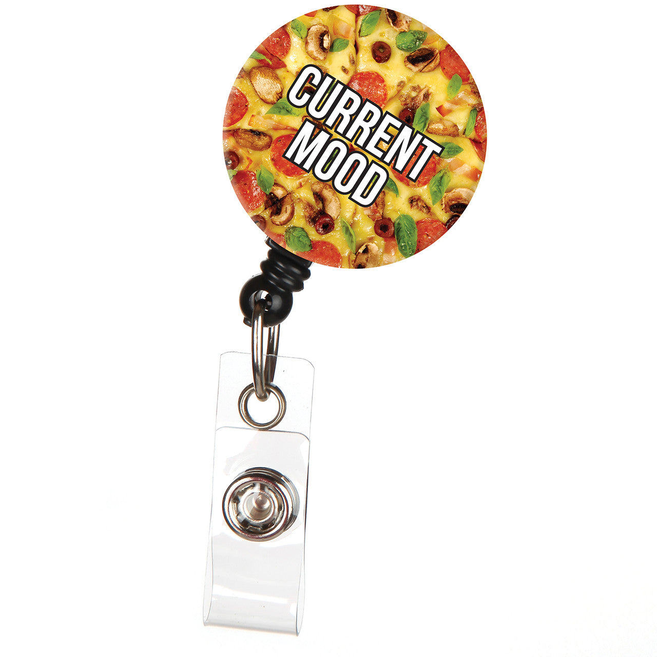 Current Mood Pizza ID Badge Reel