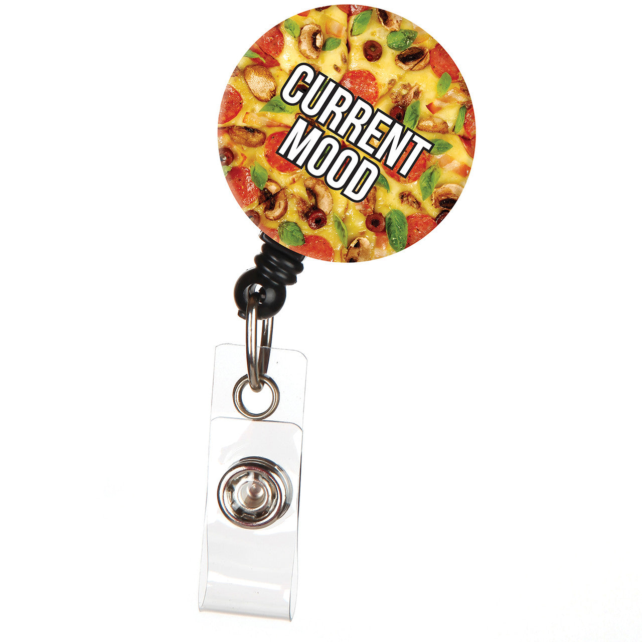 Current Mood Pizza ID Badge Reel 