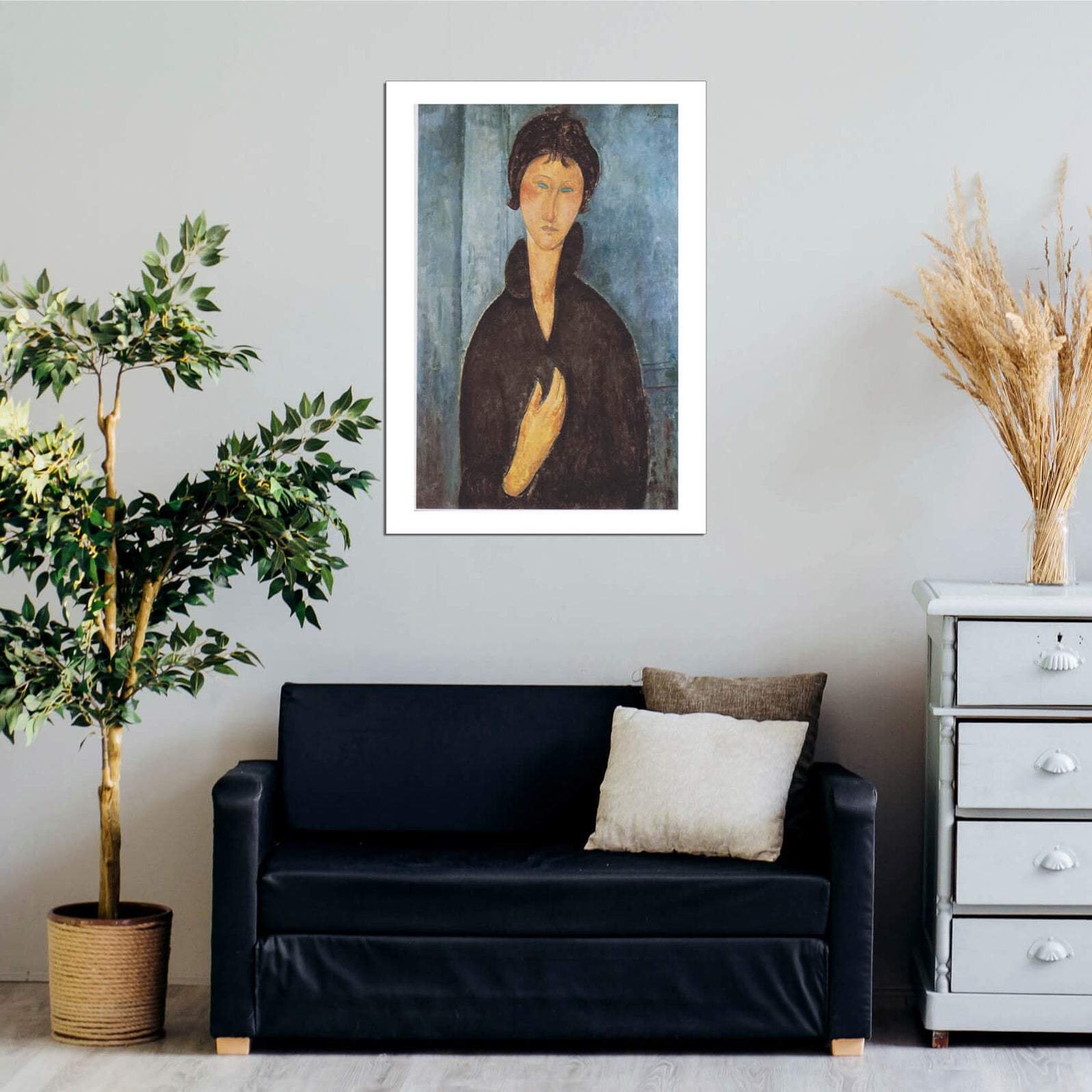 Amedeo Modigliani - ModiglianiDie Frau mit blauen Augen — Spiffing Prints