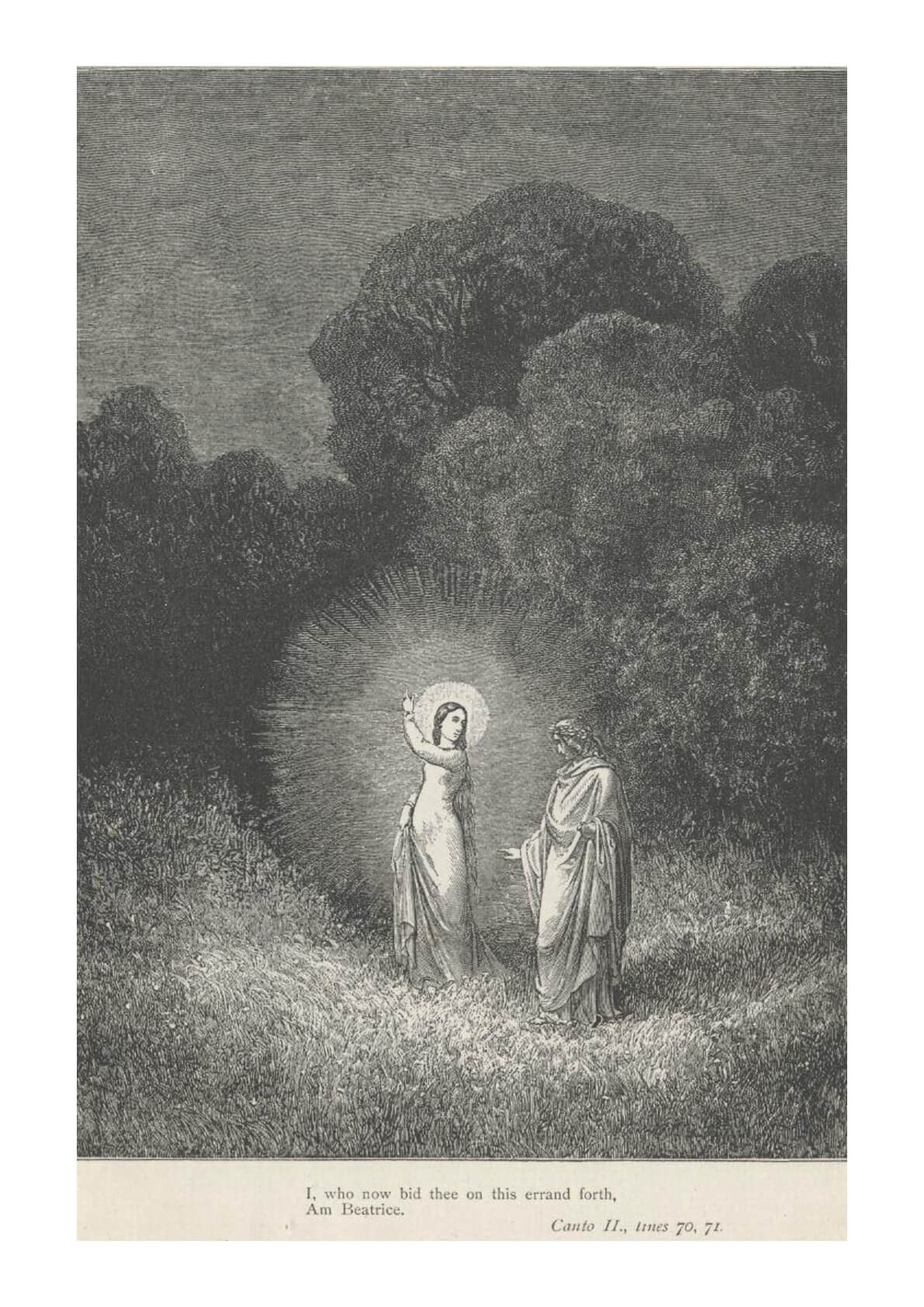 Gustave Doré Dantes Inferno Beatrice Bids Dante On — Spiffing Prints
