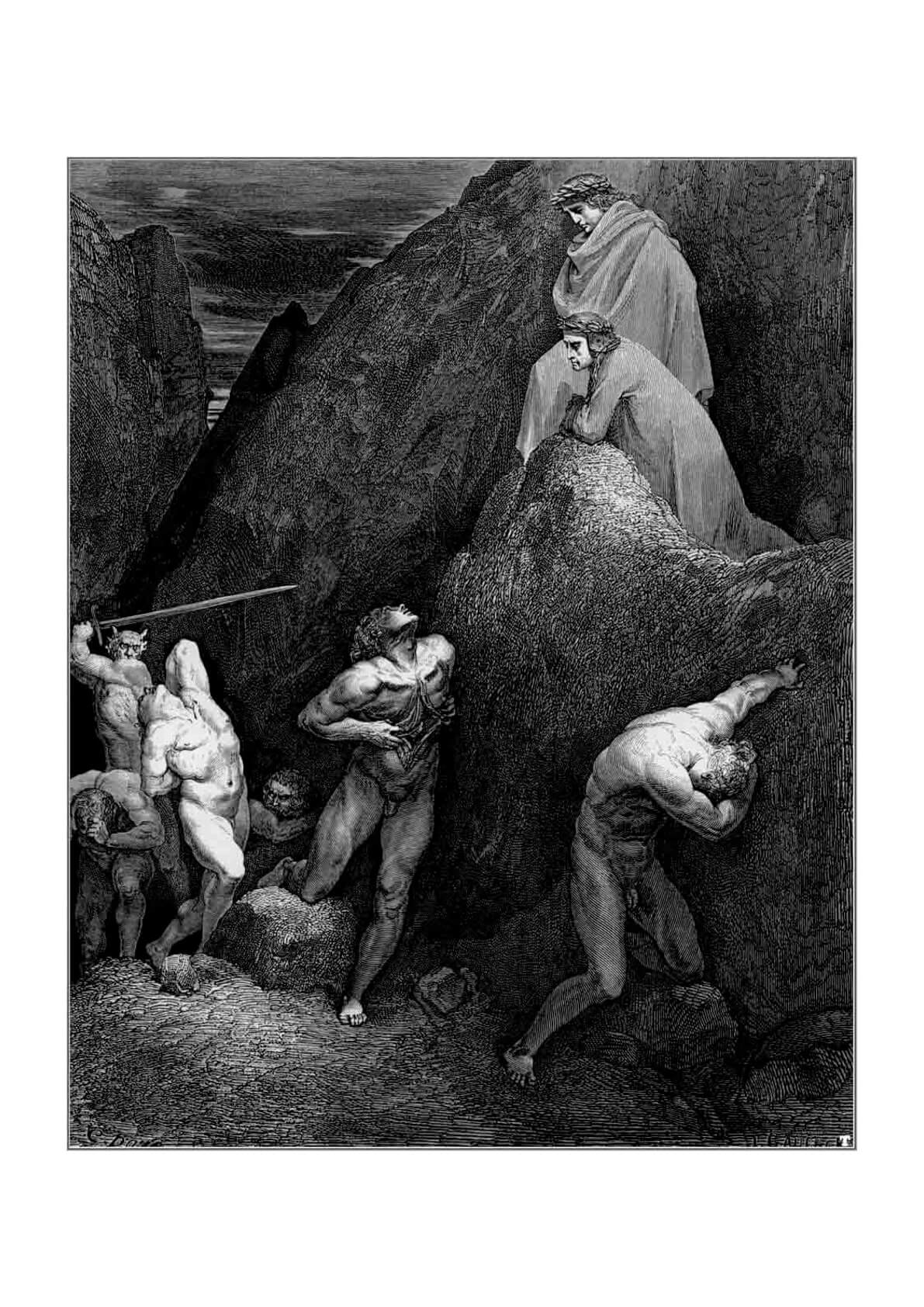 Gustave Doré - Dante's Inferno - Mohammed — Spiffing Prints