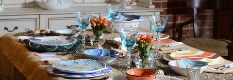A Seaside Themed Table Setting