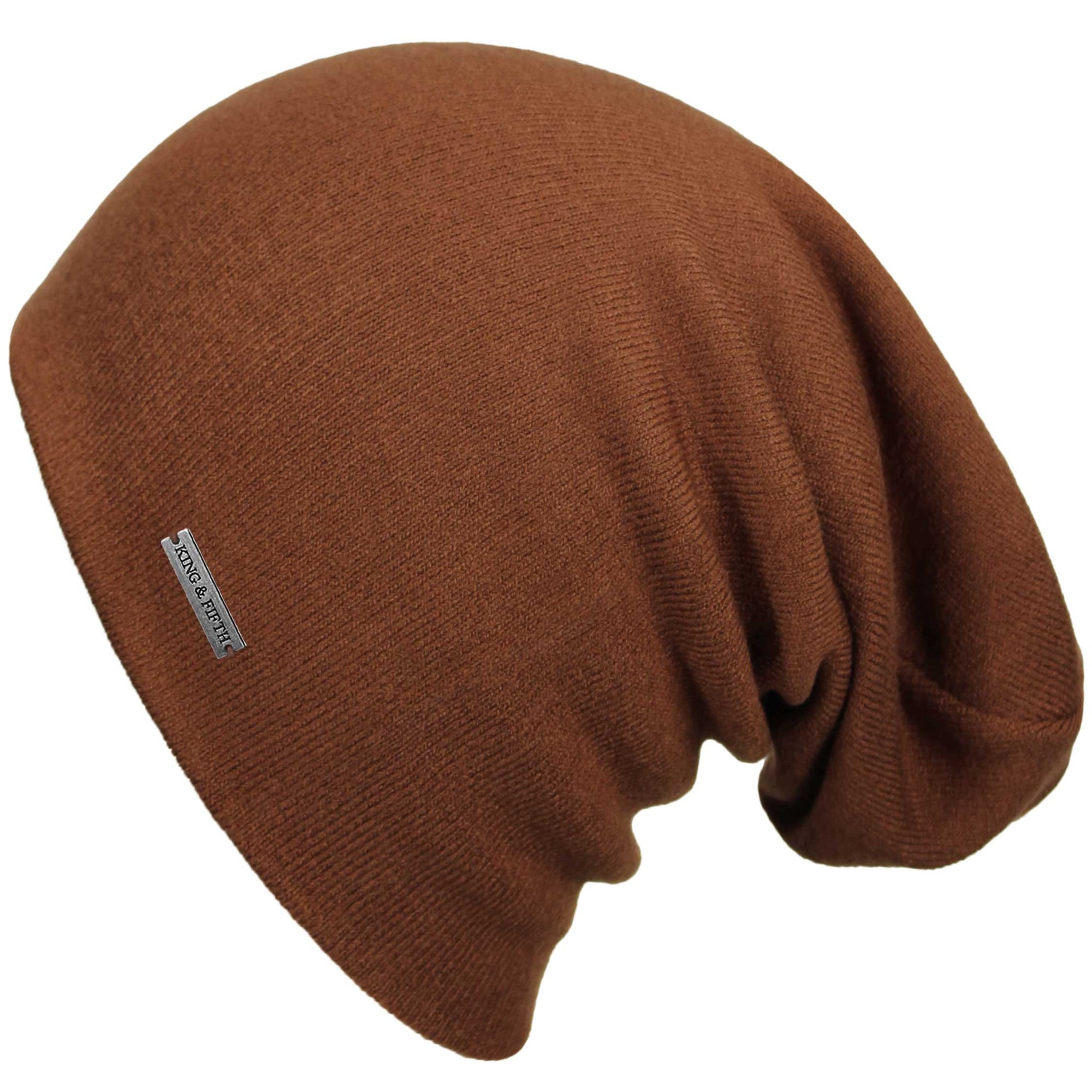 Essentials Men's Fleece Beanie, Toffee Brown, One Size