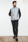 Picture of Silver Ice Sequin Designer Formal Jacket Vest