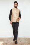 Picture of Festive Raw Silk Designer Formal Jacket Vest