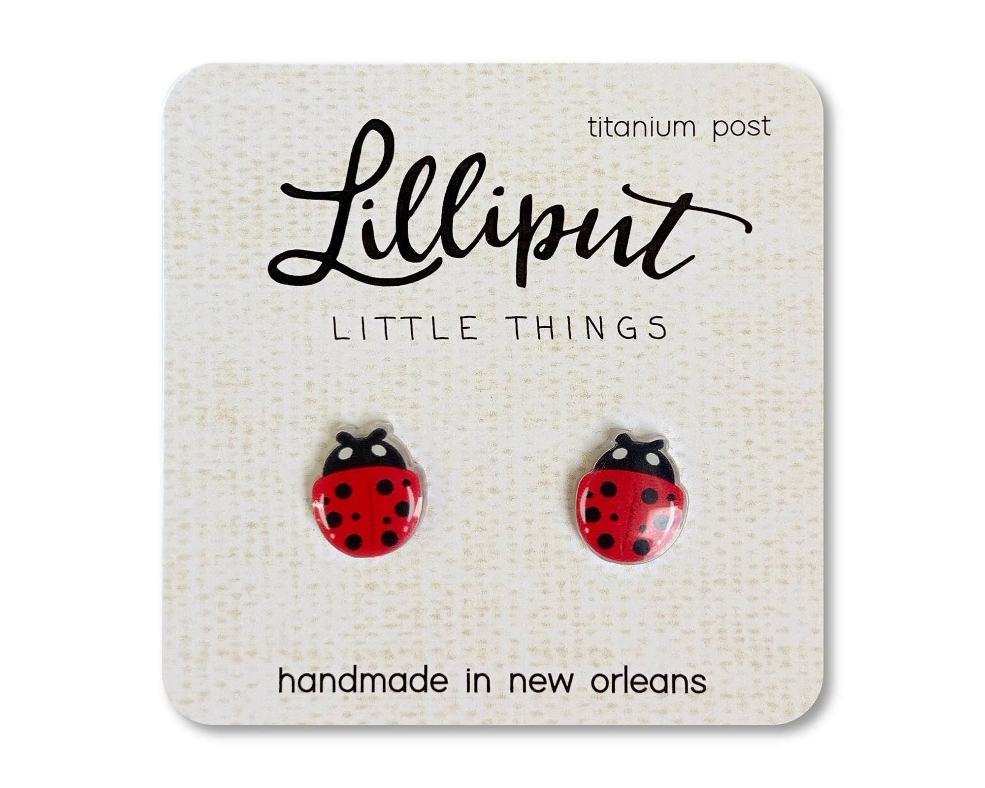 Ladybug Earrings Lilliput Little Things
