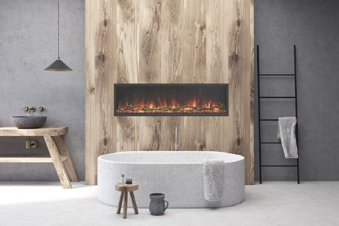 Modern Flames Landscape Pro in Modern Bathroom Install