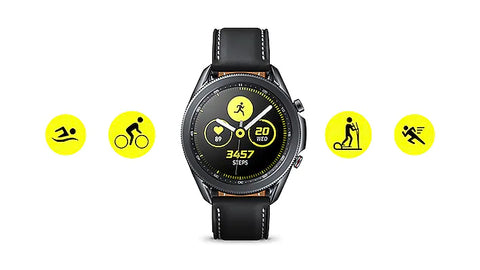 Töltsön időt mozgással, miközben a Galaxy Watch3 automatikusan nyomon követ hét népszerű tevékenységet. Hozzon ki többet minden mozdulatból a beépített futási edzésnek köszönhetően.