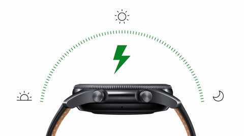 Galaxy Watch3’s long-lasting battery can go for more than a day⁷ on a single charge.