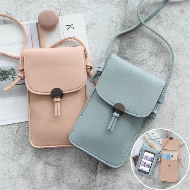 Transparent Touch Screen Simple Mobile Phone Bag