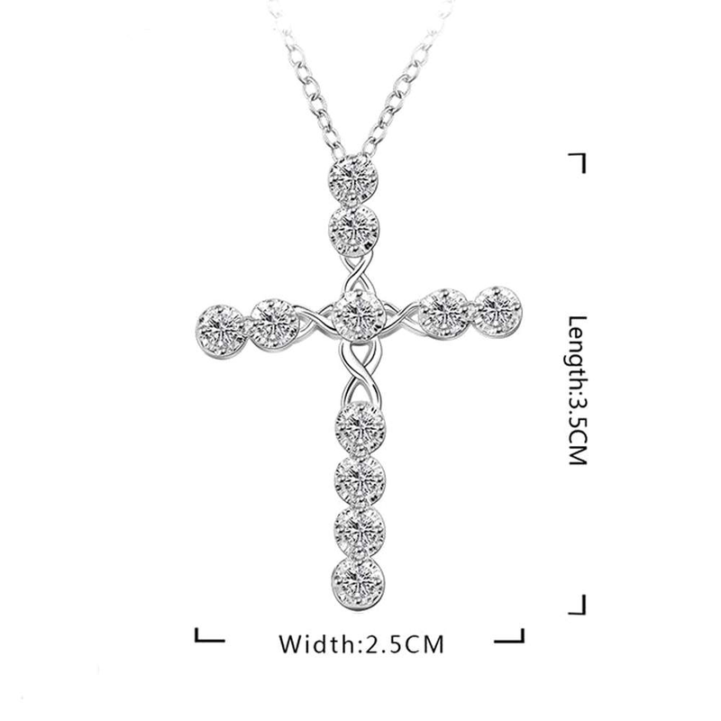 Cross of Jesus Sparkling Necklace – CleverClad Jewelry