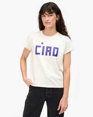 Clare V. Classic Tee - Block Ciao AP-TT-IT-100108 - Catherine's Boutique