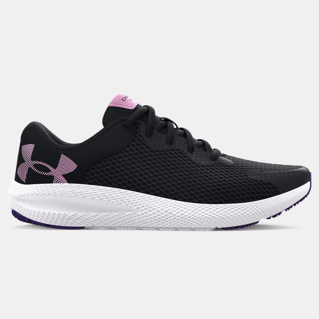 Under Armour Black/White Charged Pursuit 2 Sneaker – Twiggz