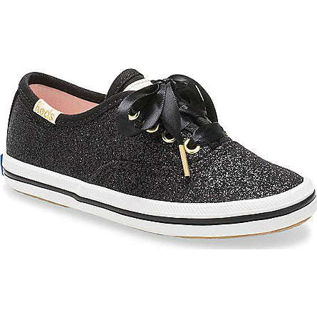 Keds Toddler Kate Spade New York Black Champion Glitter Sneaker – Twiggz